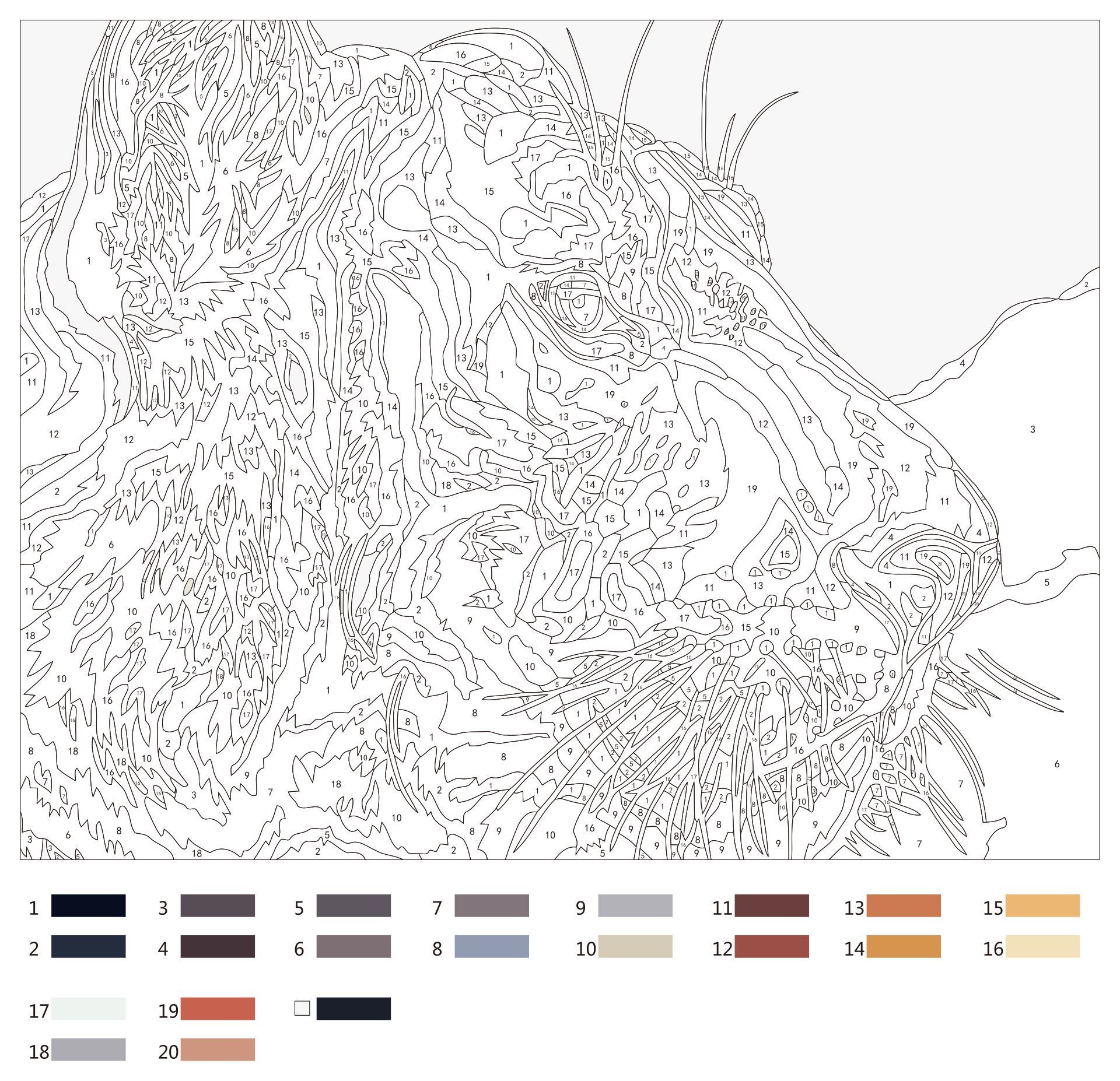 Advanced Color By Number 20 Free PDF Printables Printablee Advanced Color By Number 20 Free PDF Printables Printablee