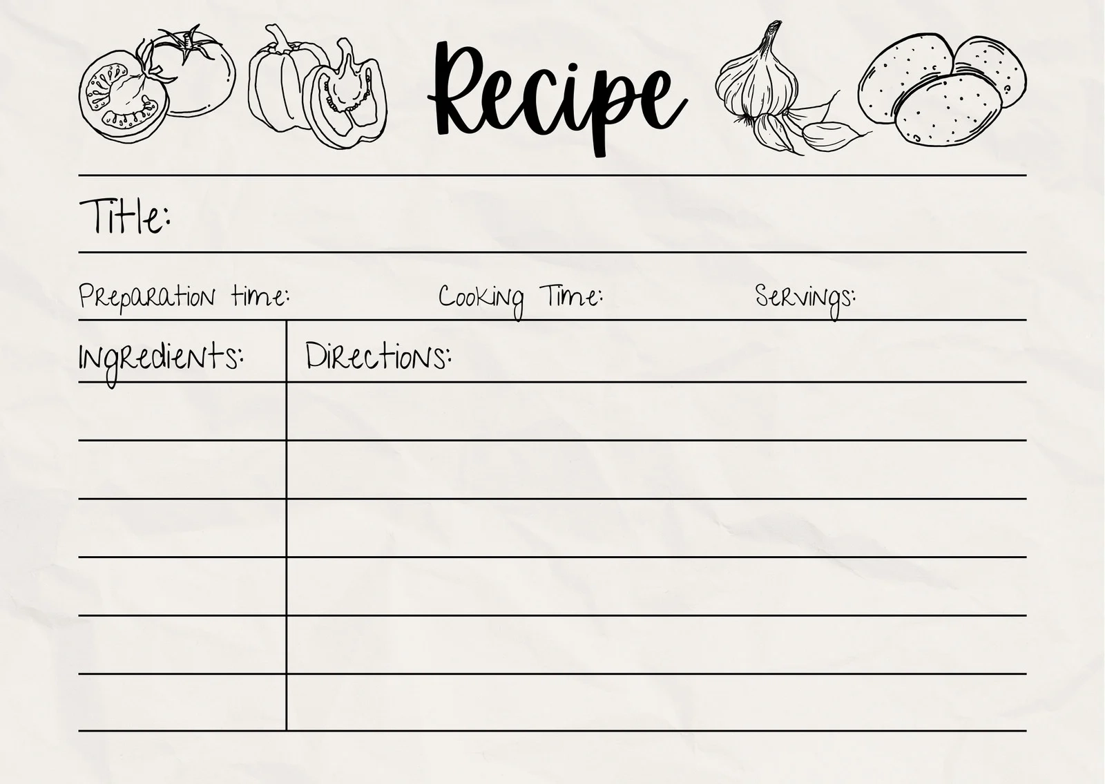 Free Custom Printable Recipe Card Templates Online Canva