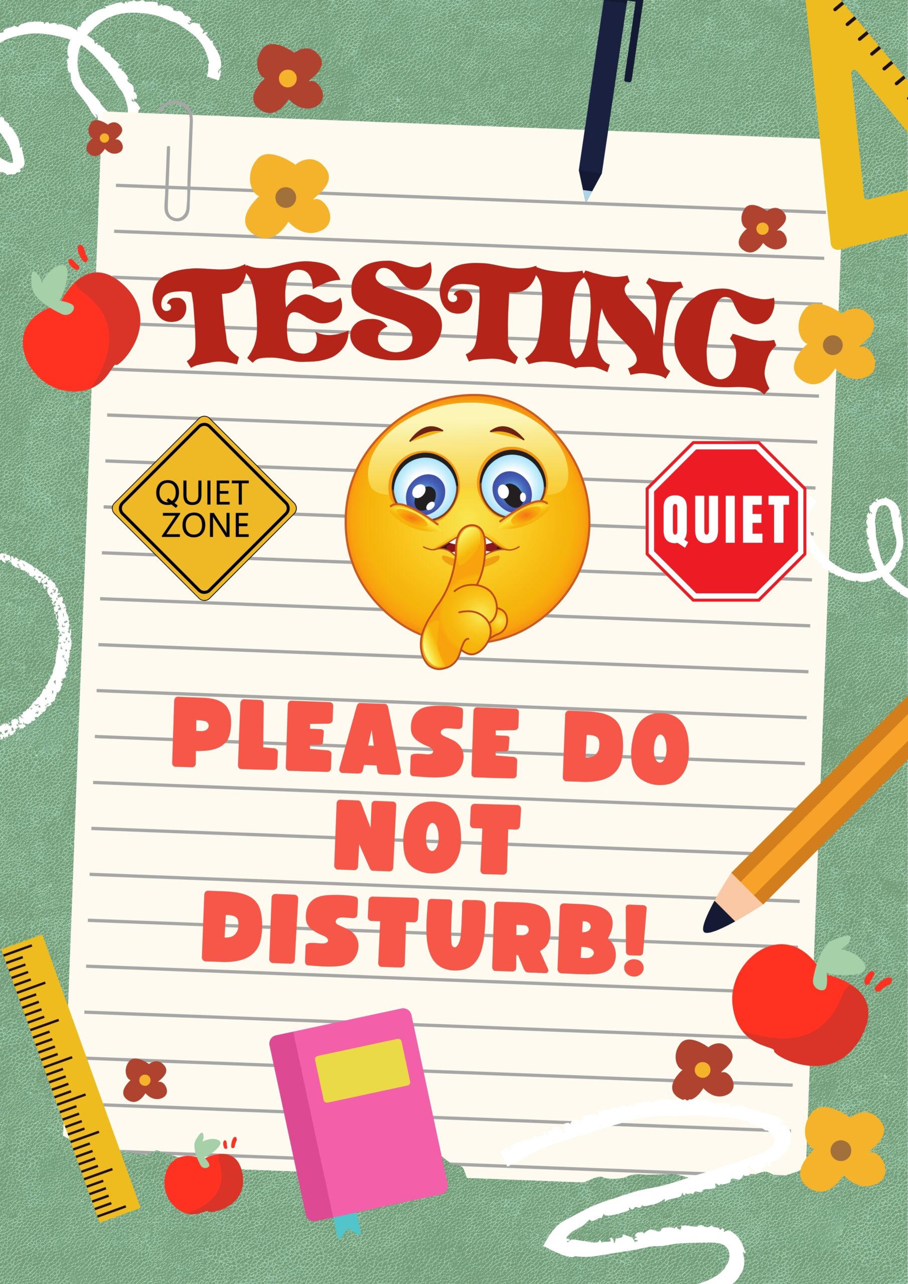 Printable Testing Do Not Disturb Sign Teaching Resources Printable Testing Do Not Disturb Sign Teaching Resources