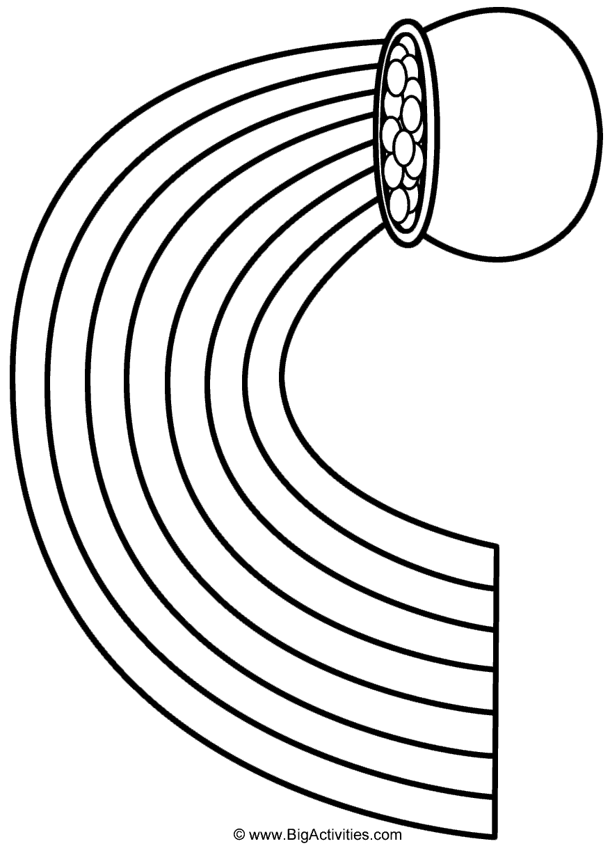 Pot Of Gold Rainbow Printable Pot Of Gold Rainbow Printable