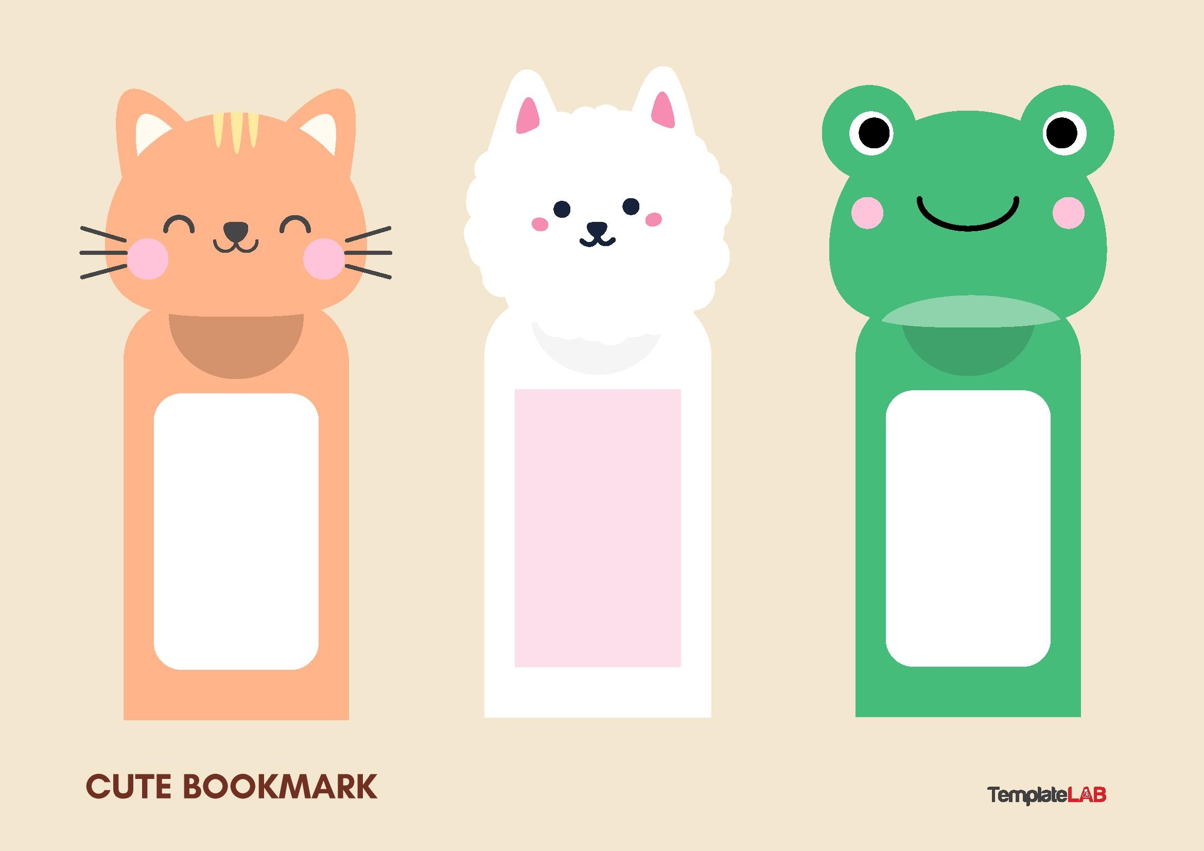 Free Printable Blank Bookmark Templates