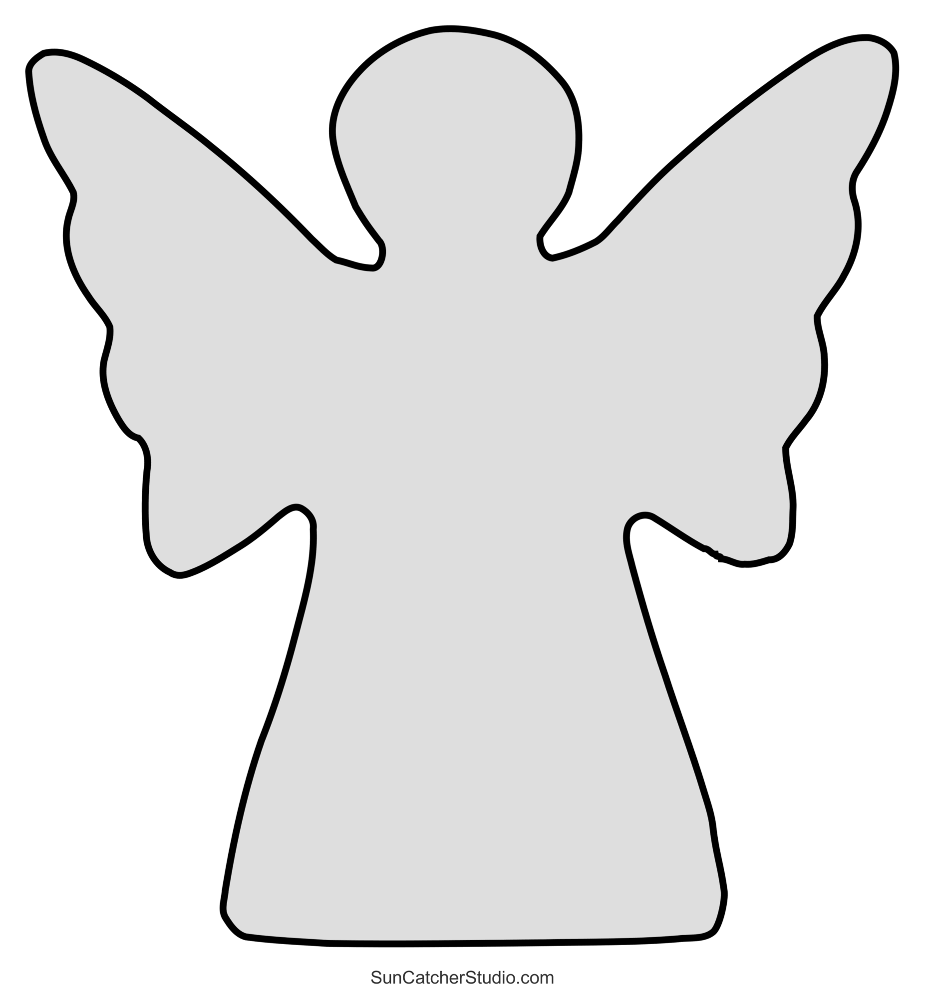 3d Angel Template Printable Free