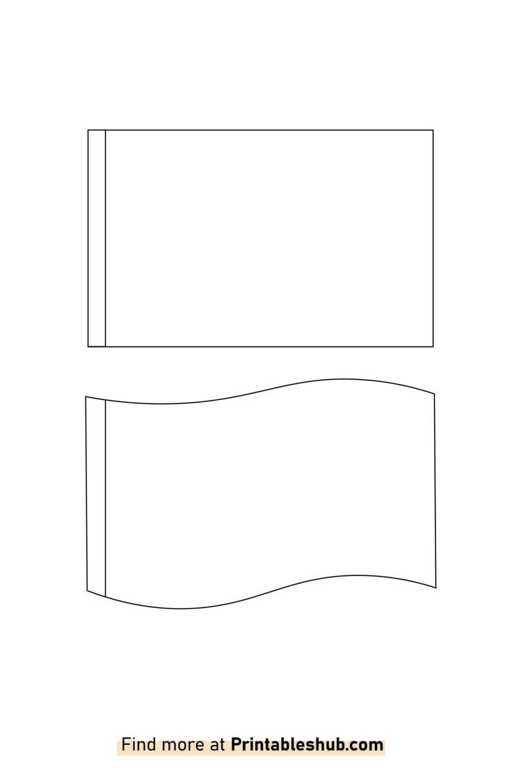 Printable Blank Flag Template