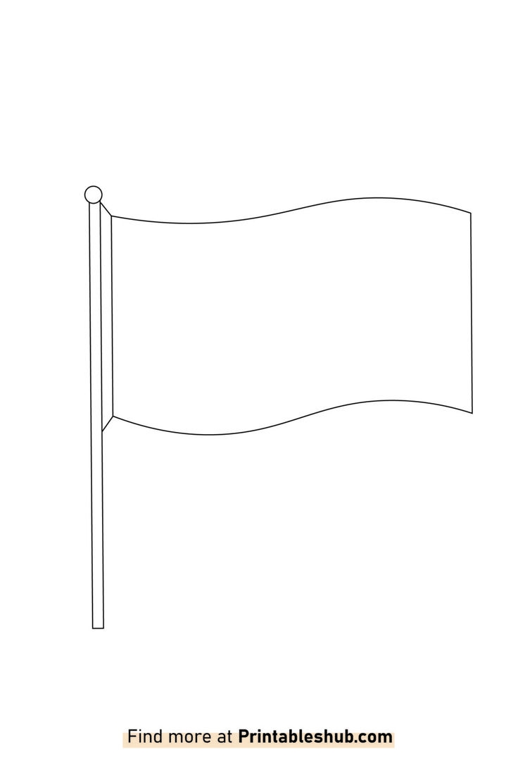 Free Printable Blank Flag Templates PDF Included 