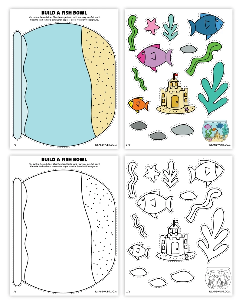 Printable Fish Bowl Template
