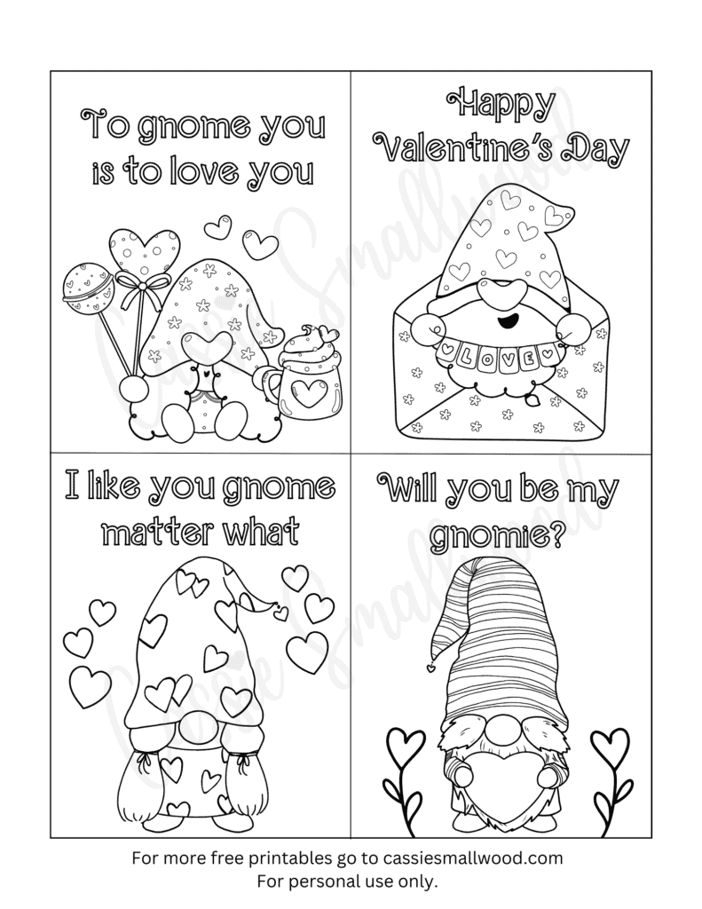 Printable Valentine Cards Templates