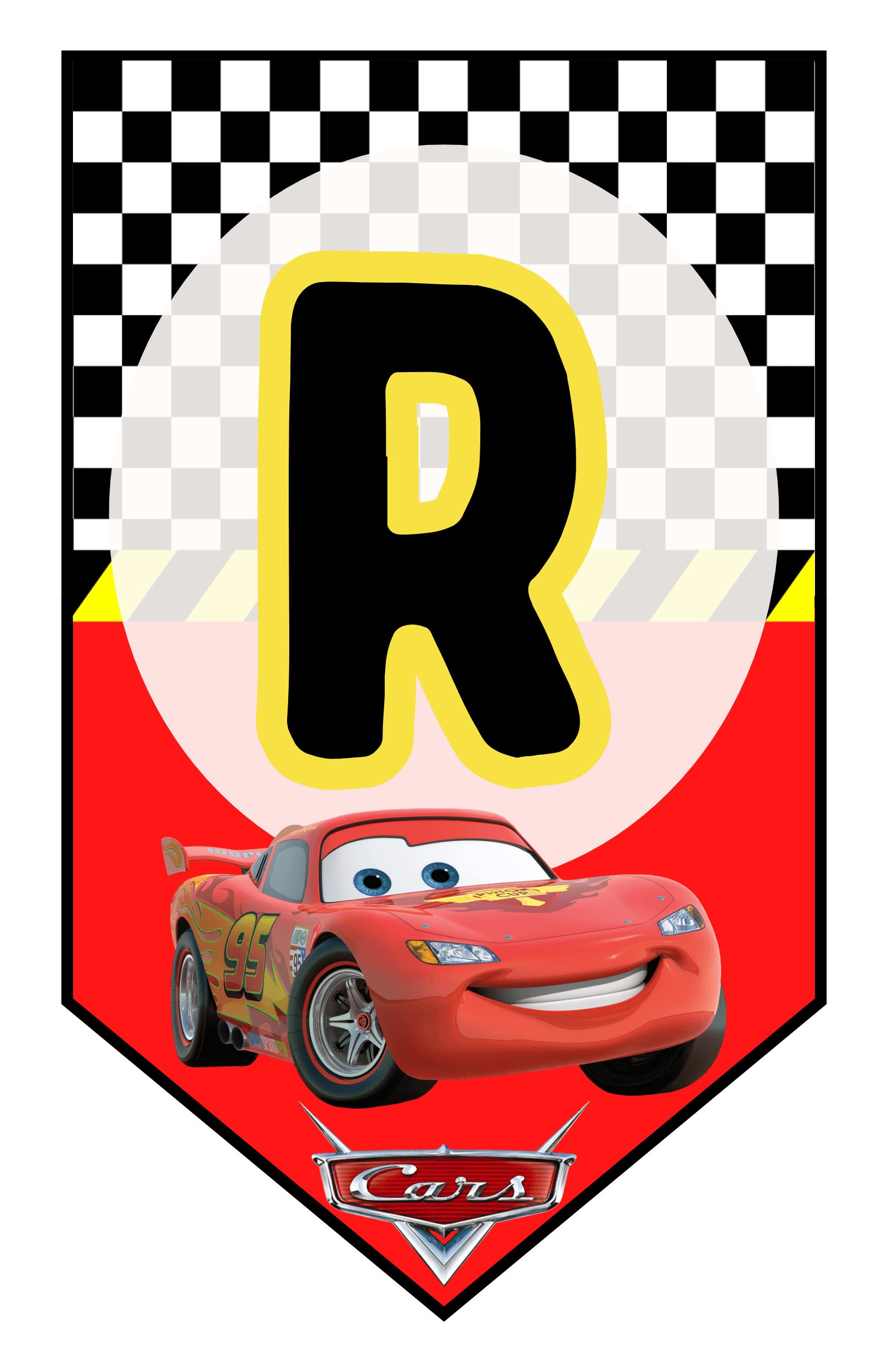 Printable Cars Birthday Banner Template