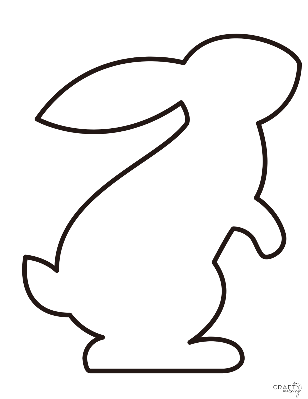 Bunny Printable Template - Printable Art Design