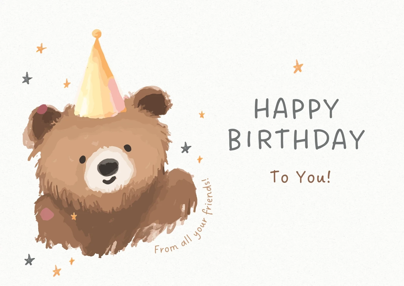 Free Birthday Card Templates Printable