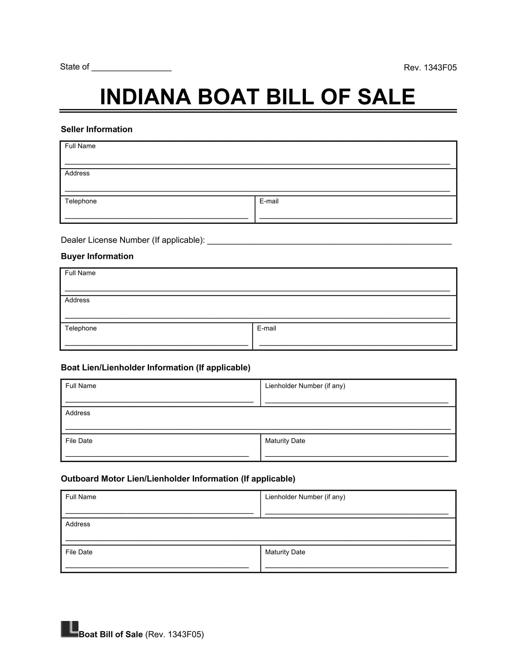 Printable Simple Boat Bill Of Sale Template Printable Simple Boat Bill Of Sale Template