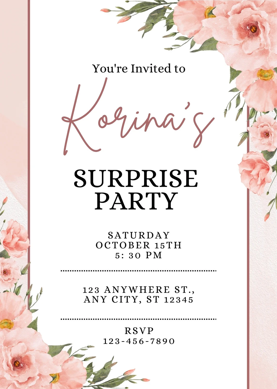 Free Printable Surprise Birthday Party Invitations Templates Free Printable Surprise Birthday Party Invitations Templates