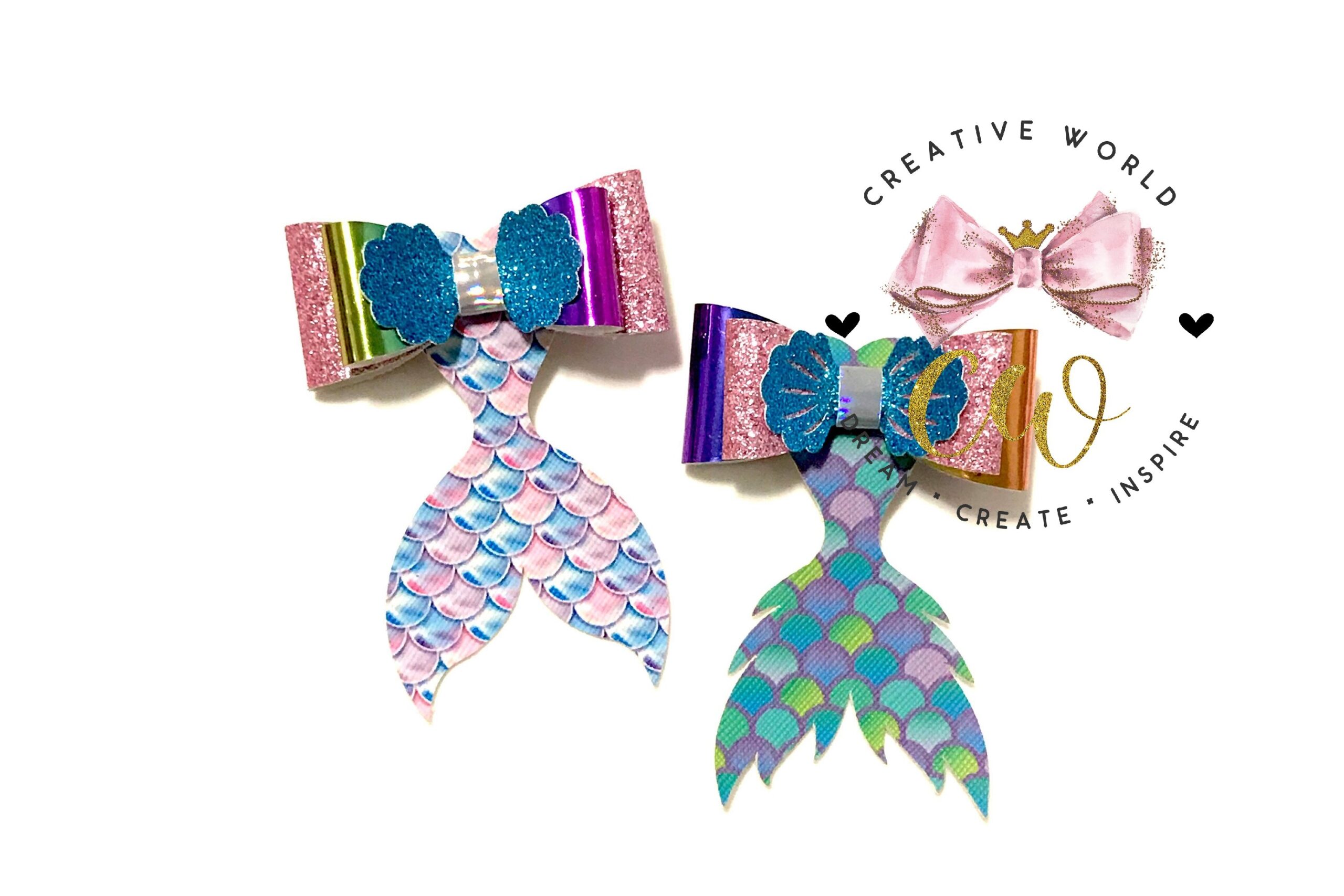 Printable Mermaid Bow Template Free