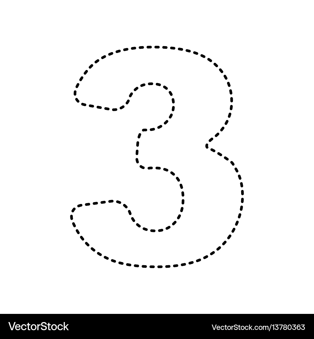 Number 3 Sign Design Template Element Lizenzfreie Vektorgrafik 