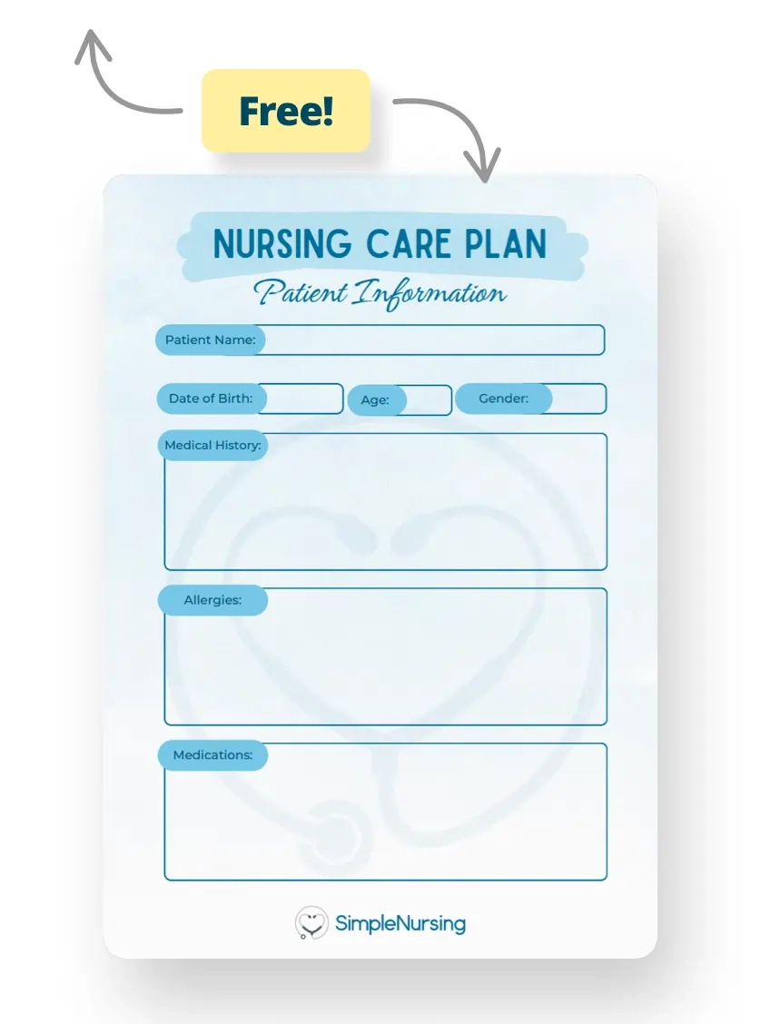Printable Individual Care Plan Template