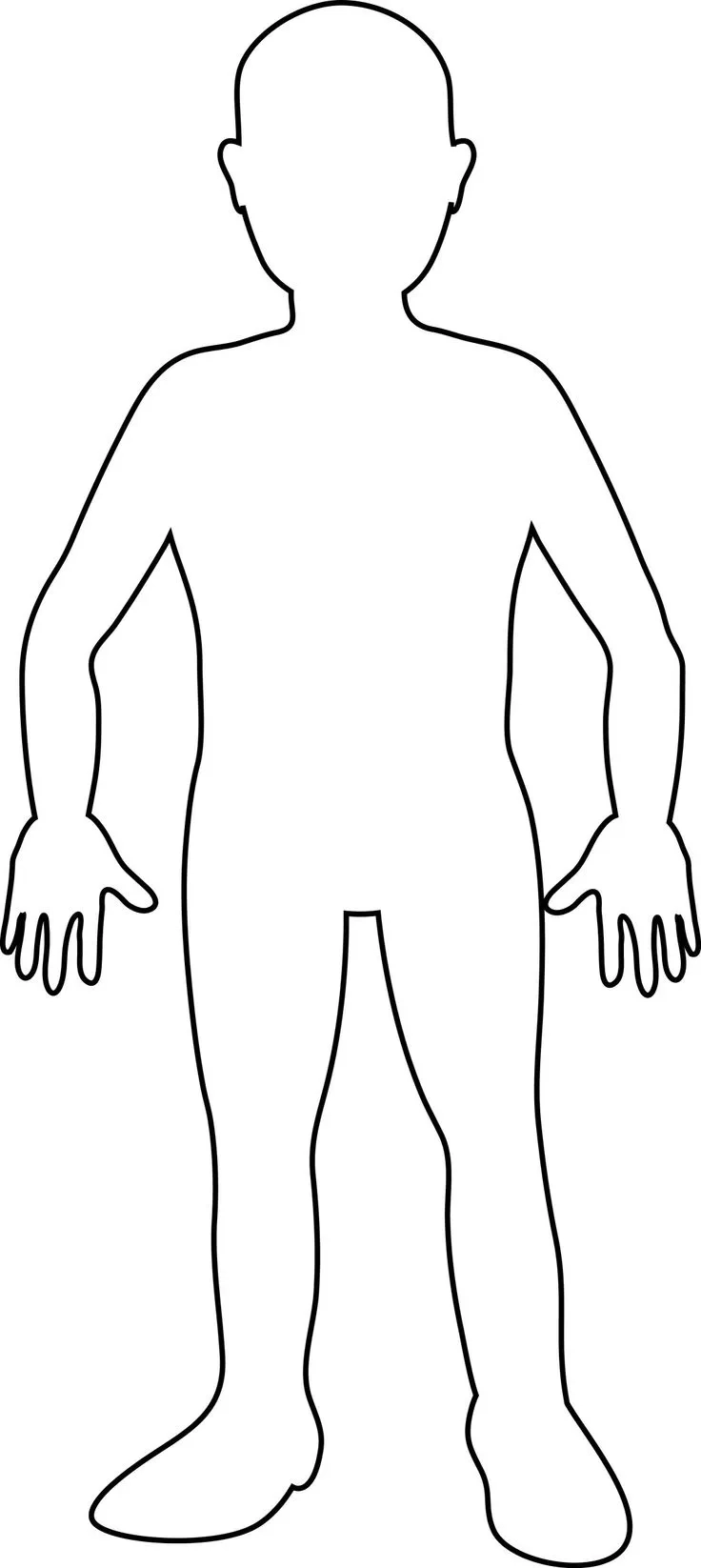 Outline Of Body Printable