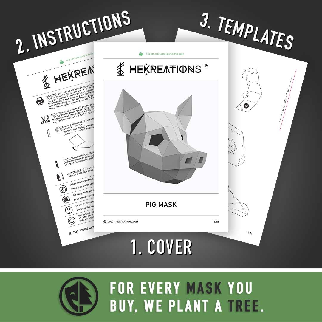 Free 3d Animal Mask Templates Printable Free 3d Animal Mask Templates Printable