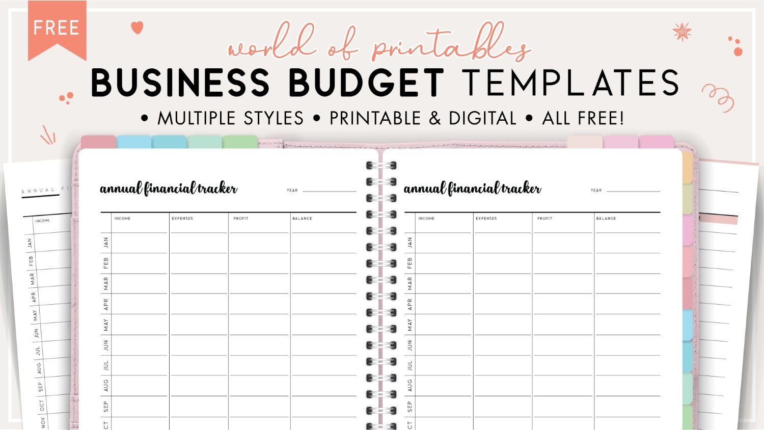 Printable Free Small Business Budget Template
